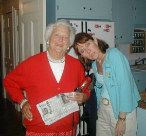 Elly McGuire & Barbara Bush